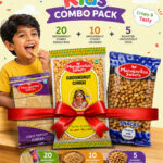 Murugavilas Sweets Kids Combo Pack – 20 Groundnut Chikki Single Bar + 10 Groundnut Chikki Crushed + 5 Roasted Groundnut 200G (35 Packets)