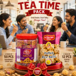 Murugavilas Sweets Office Tea Time Pack – 2 × 50 Pcs Groundnut Bars + 5 × 12 Pcs Puffed Balls (7 Packs)